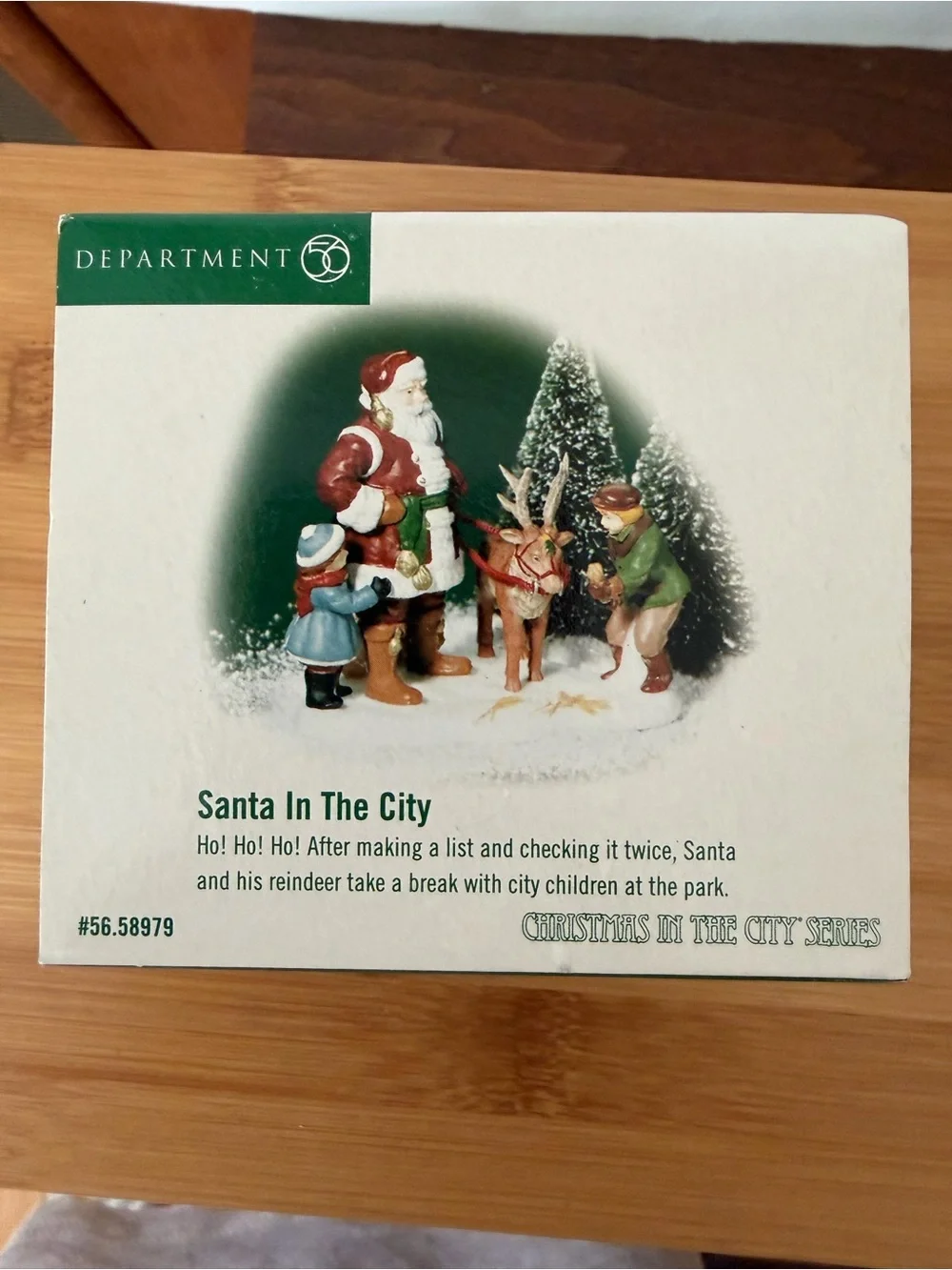 Vintage Department 56 Santa in the City Figurine. Christmas in the City Series